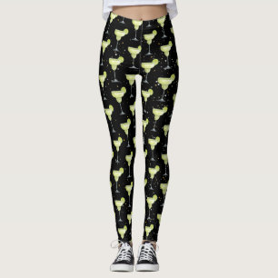 Margarita Cocktail Mönster Leggings