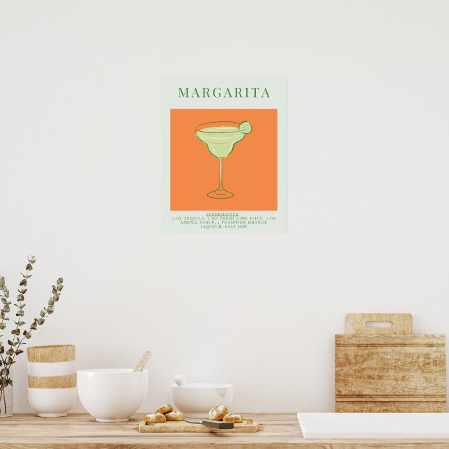 Margarita Cocktail Poster (Kök)