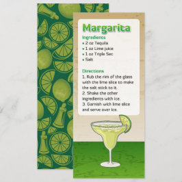 Margarita Cocktail Recipe-inbjudan