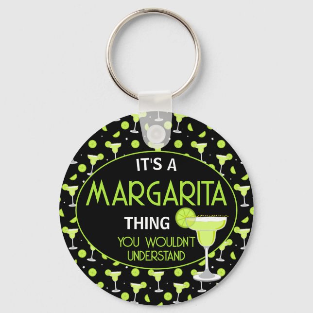 Margarita Cocktail Söt  Nyckelring (Framsida)