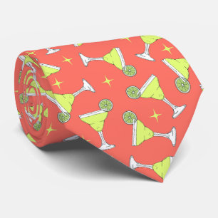 Margarita Cocktails Retro Patterned Coral Rosa Slips