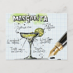 Margarita Drink- Cocktail Gift Vykort