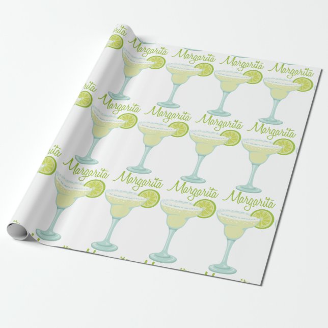 Margarita Drink Presentpapper (Utrullad)