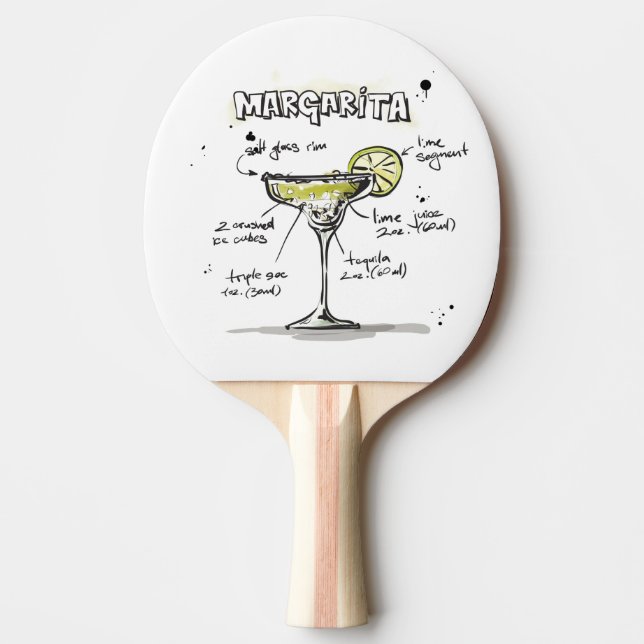 Margarita Drink Recipe Design Pingisracket (Framsidan)