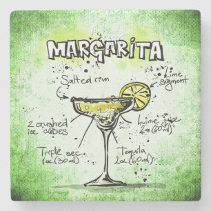 Margarita Drink Recipe Underlägg Sten