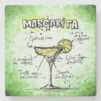 Margarita Drink Recipe Underlägg Sten