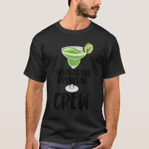 Margarita Drinking Crew Manar Coctail Party Kärlek T Shirt