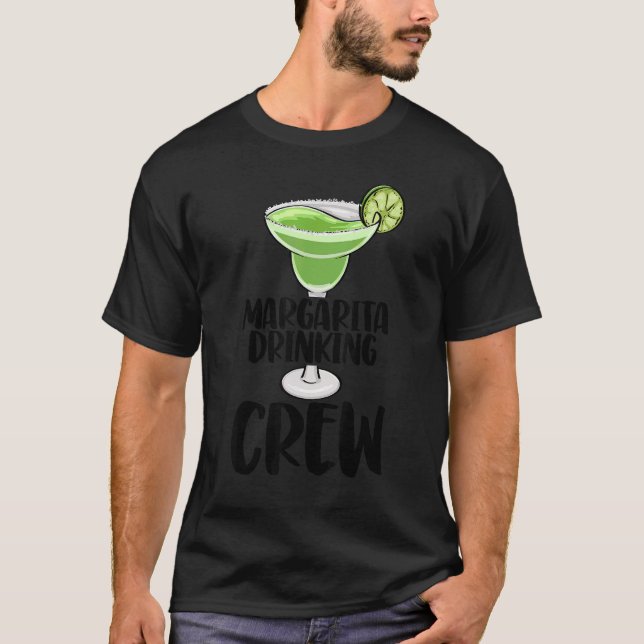 Margarita Drinking Crew Manar Coctail Party Kärlek T Shirt (Framsida)