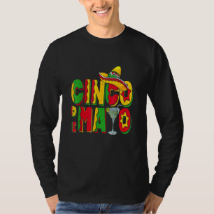 Margarita Drinking Mexican Party Sombrero Cinco De T Shirt