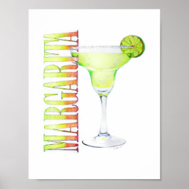Margarita Färgpenna Teckning Poster