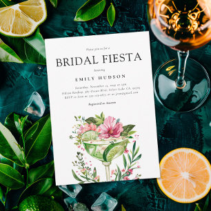 Margarita Fiesta Blommigt Möhippa Inbjudningar