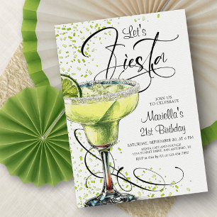 Margarita Fiesta Födelsedagsinbjudan Inbjudningar