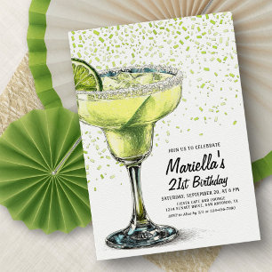 Margarita Fiesta Födelsedagsinbjudan Inbjudningar