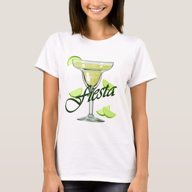 Margarita Fiesta Party T-shirt (Framsida)