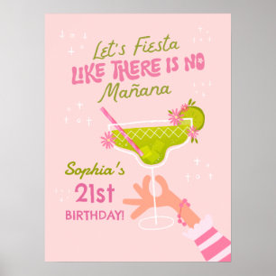 Margarita Fiesta Vuxen Födelsedagsfest Poster