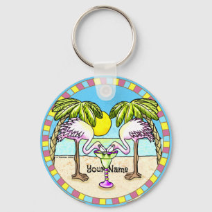 Margarita Flamingo Nyckelring