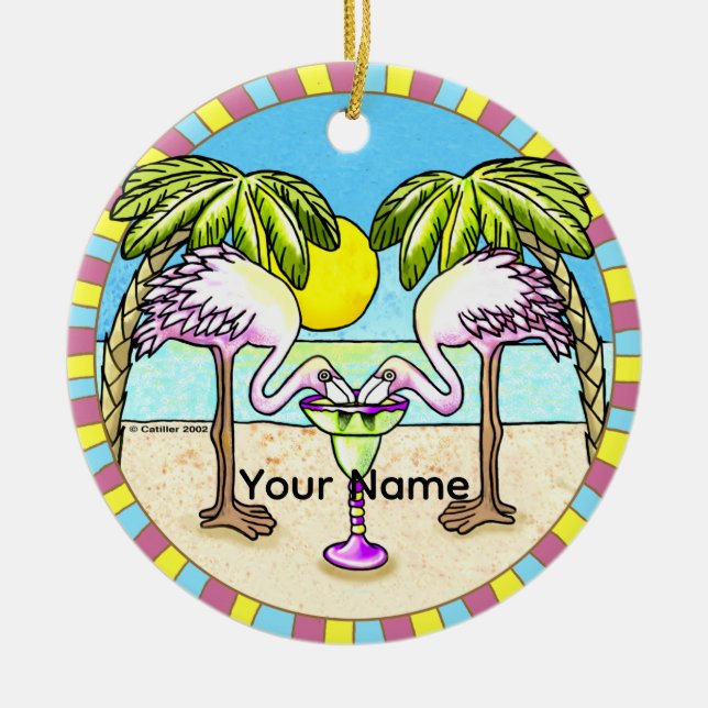 Margarita Flamingo  Ornament (Framsidan)