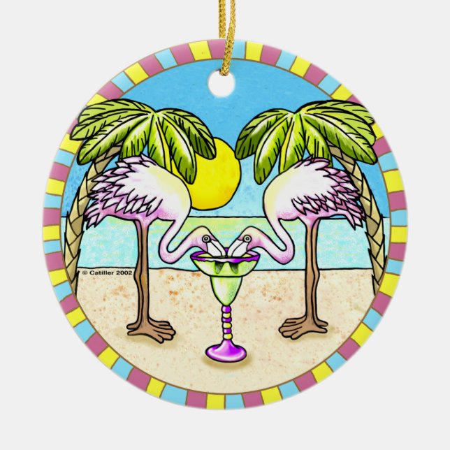 Margarita Flamingo Ornament (Framsidan)