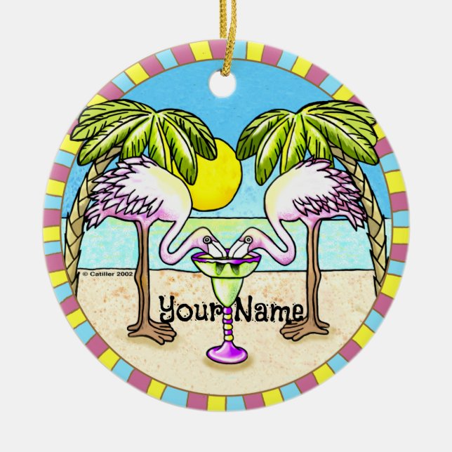 Margarita Flamingo Ornament (Framsidan)