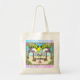 Margarita Flamingo Tote Bag Tygkasse