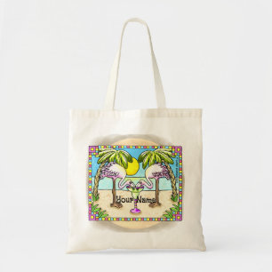 Margarita Flamingo Tote Bag Tygkasse