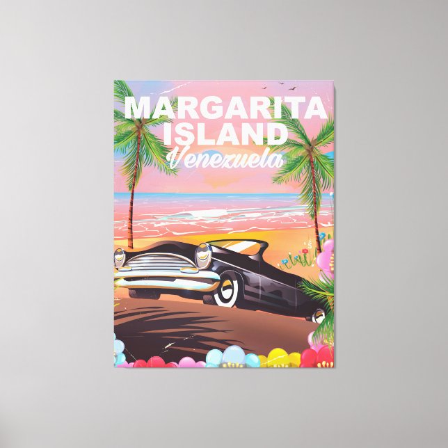 Margarita Island - Venezuelas reseaffisch Canvastryck (Framsida)