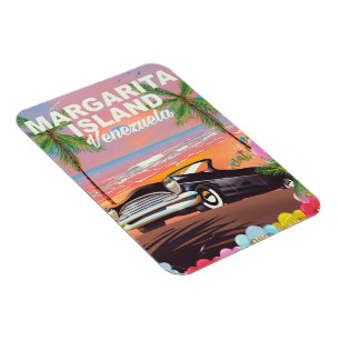 Margarita Island - Venezuelas reseaffisch Magnet