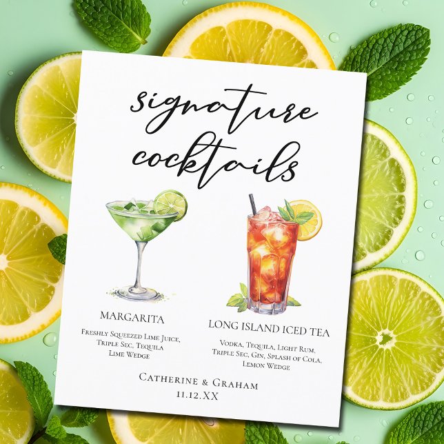 Margarita Long Island Tea Namnteckning Cocktails M (Skapare uppladdad)