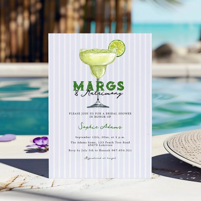 Margarita Margs & Matrimony Coctail-Möhippa Inbjudningar (Skapare uppladdad)