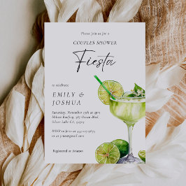 Margarita Mexican Fiesta Blommigt Par Shower Inbjudningar