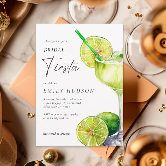 Margarita Mexican Fiesta Möhippa Inbjudningar (Skapare uppladdad)