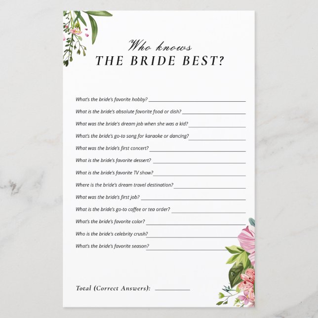 Margarita Mexican som känner Bride Best Game (Framsida)