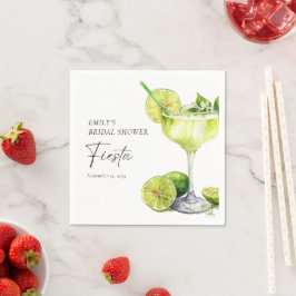 Margarita mexikansk fiesta bröllopsdusch pappersservett