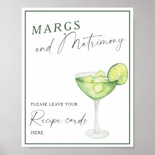 Margarita möhippa Ditt recept-kort här Poster