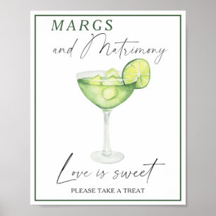 Margarita möhippa Kärlek är söt att ta sig ett sla Poster