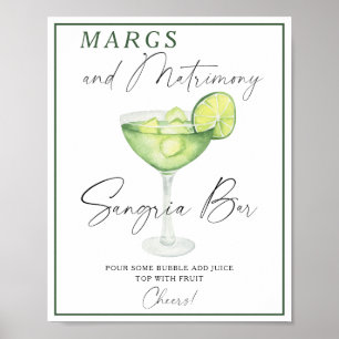 Margarita Möhippa sangria pub Poster