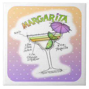 MARGARITA MOTTAR COCKTAIL ART KAKELPLATTA
