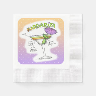 MARGARITA MOTTAR COCKTAIL ART PAPPERSSERVETT