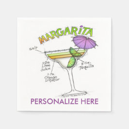 MARGARITA MOTTAR COCKTAIL ART PAPPERSSERVETT