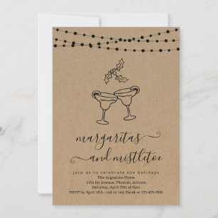 Margarita och Mistletoe-Julfesten Inbjudningar