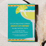Margarita Party-inbjudan Inbjudningar<br><div class="desc">Gå med fiesta med den här margaritininspirerade partybjudan i fet färg.</div>