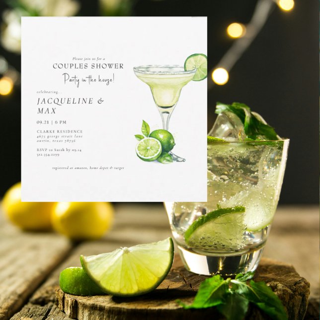 Margarita Party Par Bröllopsdusch Fyrkantig (Skapare uppladdad)