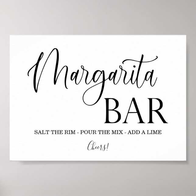 Margarita Pub bröllop Poster (Framsidan)