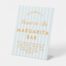 Margarita Pub Retro Orange & Blue Bachelorette