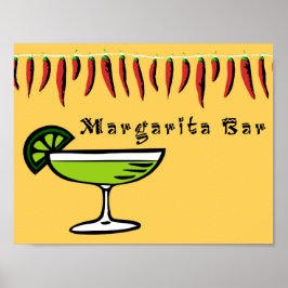 Margarita Pub Sign Poster