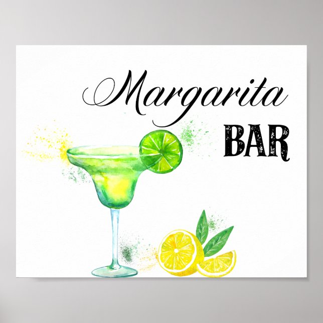 Margarita Pub Sign Poster (Framsidan)