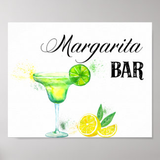 Margarita Pub Sign Poster