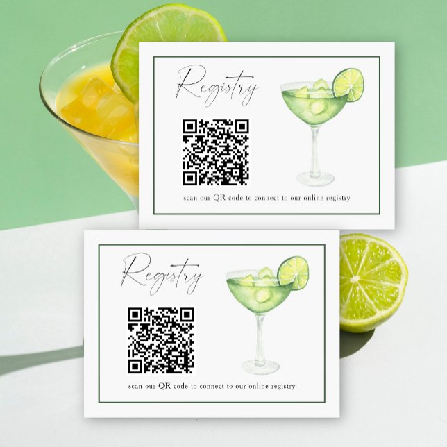 Margarita QR-kod bröllopsfest presentregistrering  Tilläggskort (Skapare uppladdad)