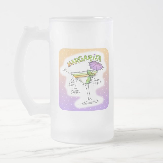 MARGARITA RECEPT KOCKTAIL KONST FROSTAT ÖLGLAS (Vänster)