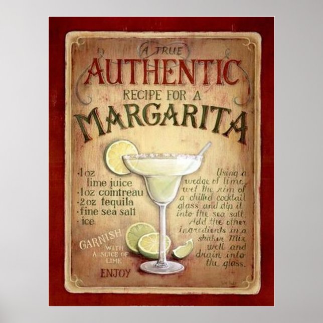 margarita recept poster (Framsidan)
